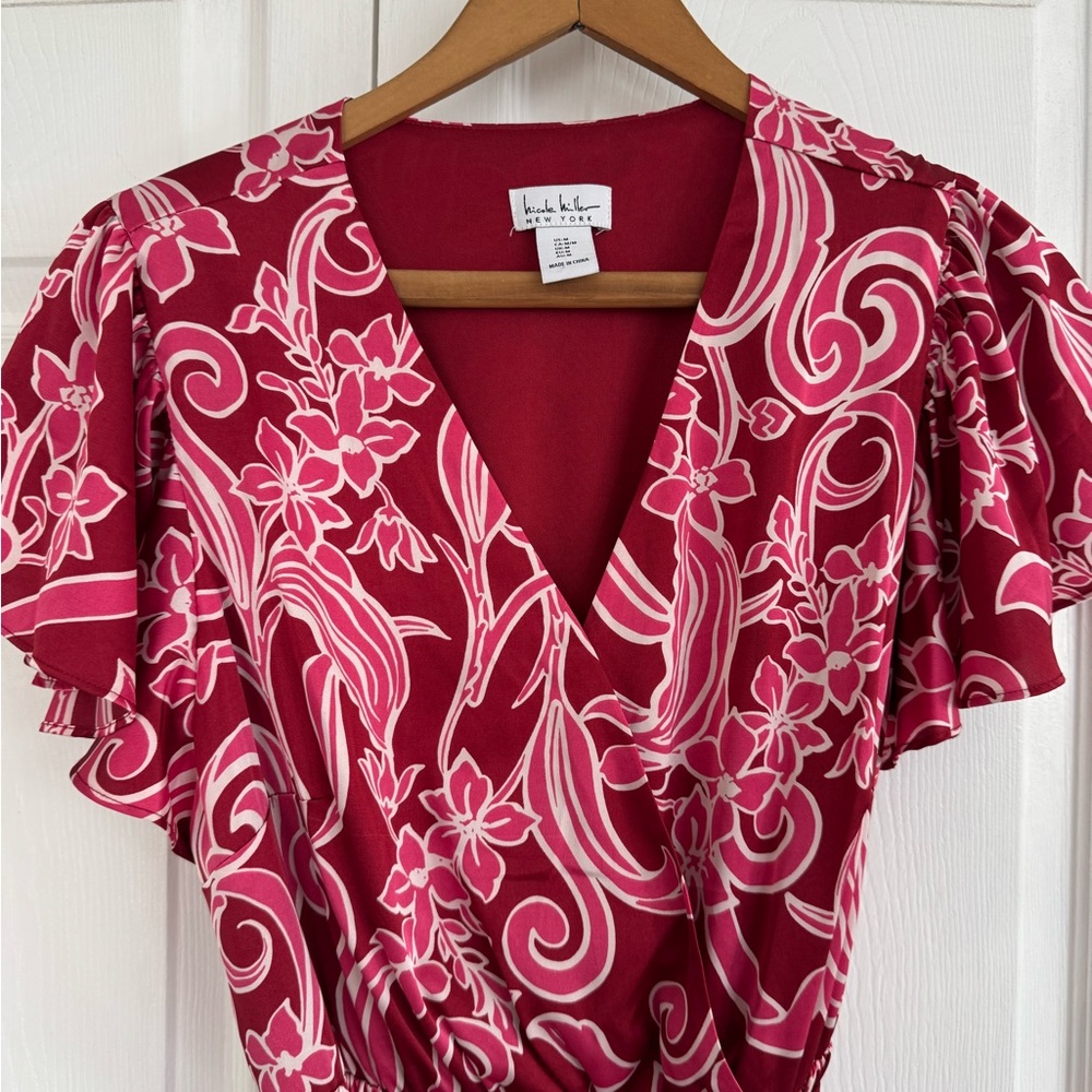 Nicole Miller Maxi Red Dress